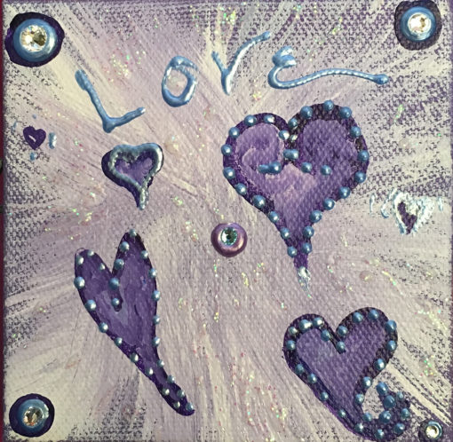 Cosmic-Hearts-4F Painting