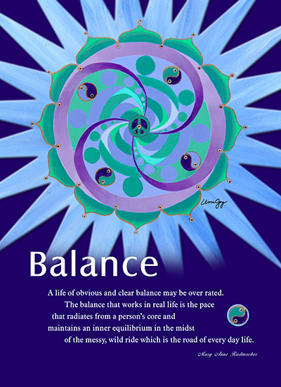Balance – Mandala Insight Greeting Card