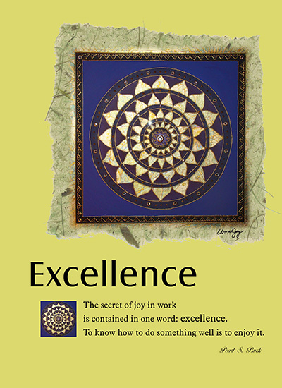 Excellence Greeting Card