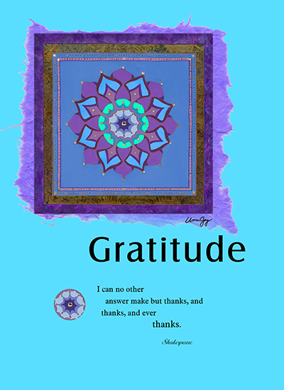 Gratitude – Mandala Insight Print